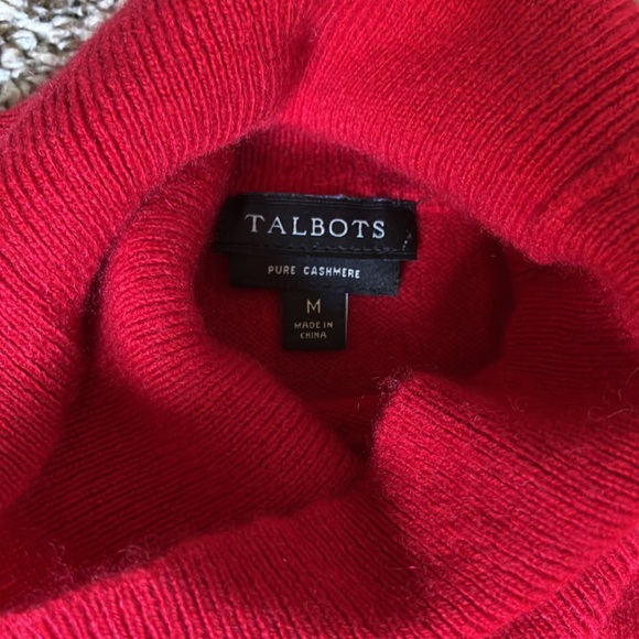 Talbots red cashmere jumper M - Picture 3 of 6
